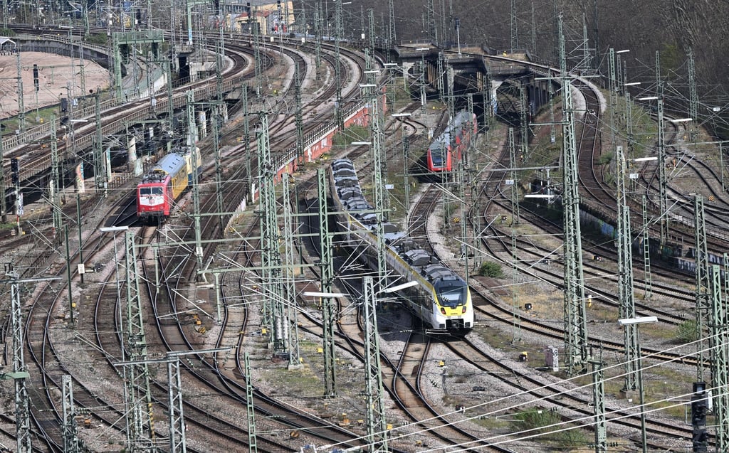 Die Gleisfläche des milliardenschweren Bahnprojekts Stuttgart 21, bei der der Stuttgarter Hauptbahnhof unter die Erde verlegt werden soll.