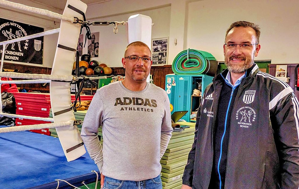 Erfolgsduo: Trainer Sven Knechtel (l.), Abteilungschef Andre Schmidt