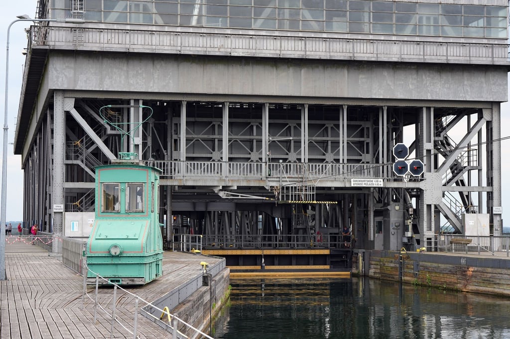 Der alte Teil des Schiffshebewerkes Niederfinow.