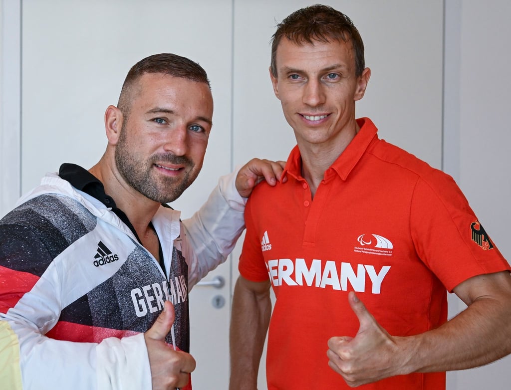 Die Radsportler Robert Förstemann (l) und Thomas Ulbricht.