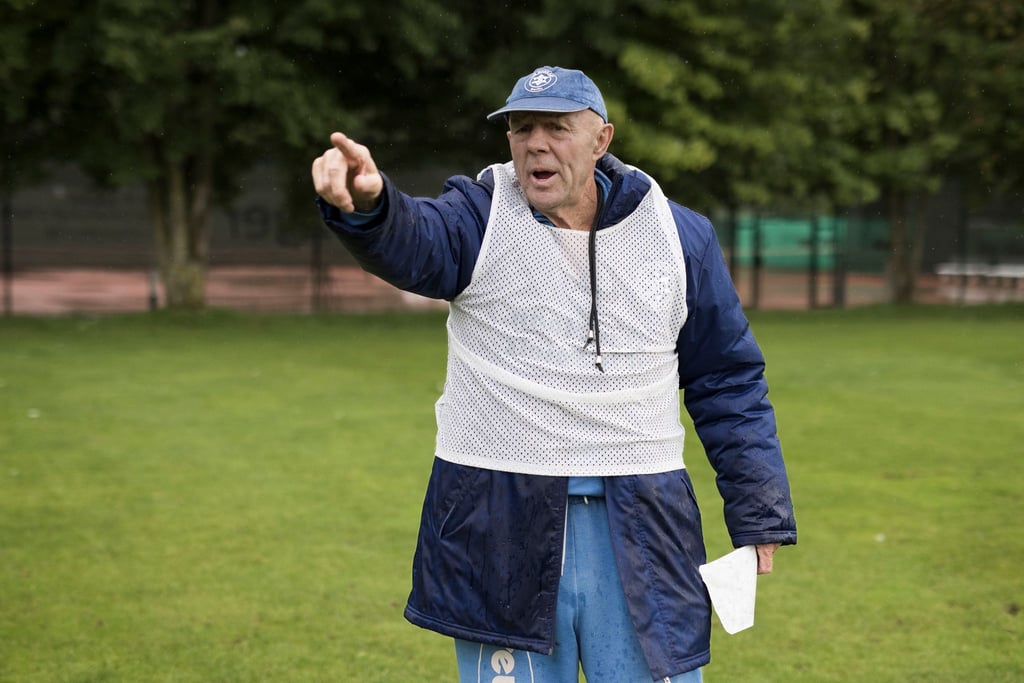 Trainer Wolfgang Sandhowe vom TuS Makkabi.