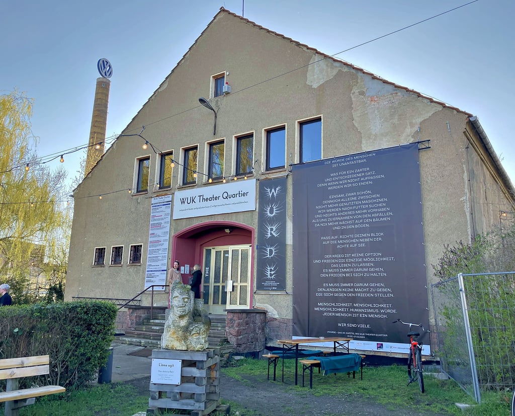 Wieder voll im Spielplan: Das Wuk hat seinen Sitz im einstigen Kulturhaus „Kurt Wabbel“ am Holzplatz.