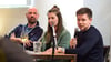 Podium beim Kaiser-Talk: Dominik Kaiser, Johanna Kaiser und Journalist Ullrich Kroemer (von rechts).