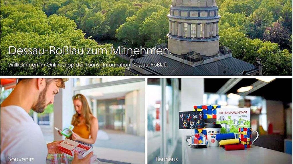 Blick auf den neuen Onlineshop