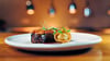 Wird derzeit in Wernigerodes Sterne-Restaurant „Pietsch“ serviert: Presa vom Ibérico-Schwein mit gerösteter Hefe, Gochujang und vegetarischer Jue, dazu ein Tortellino gefüllt mit Birne und Artischocke. 