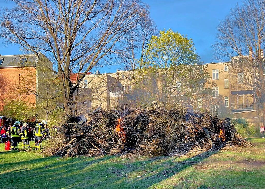 Im Friedenspark wird am Samstag das Osterfeuer entzündet.