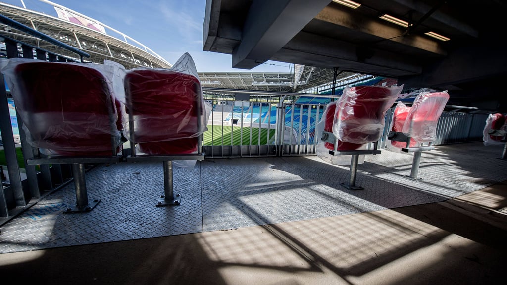 Plätze für Rollstuhlfahrer&nbsp; im Stadion von RB Leipzig.