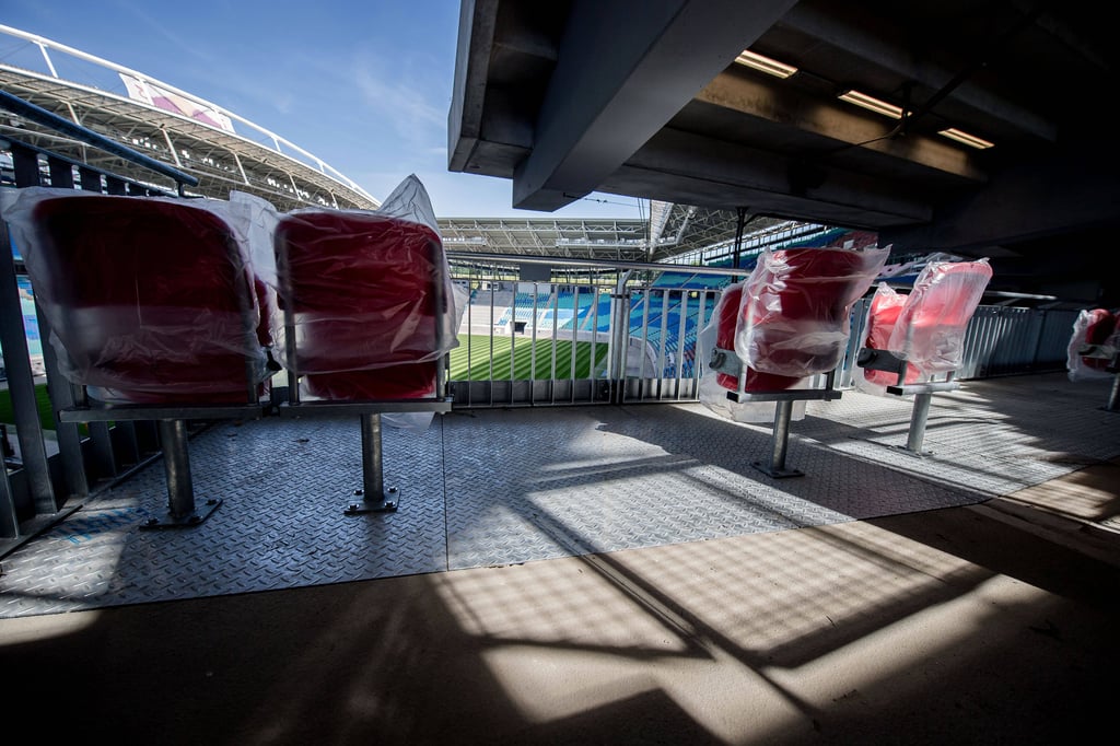 Plätze für Rollstuhlfahrer&nbsp; im Stadion von RB Leipzig.