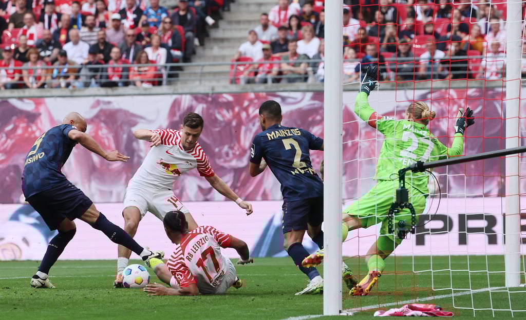 Gestocher im Mainzer Strafraum: RB trifft gegen Mainz nicht