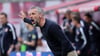 RB-Trainer Marco Rose beim Spiel gegen Mainz in Rage