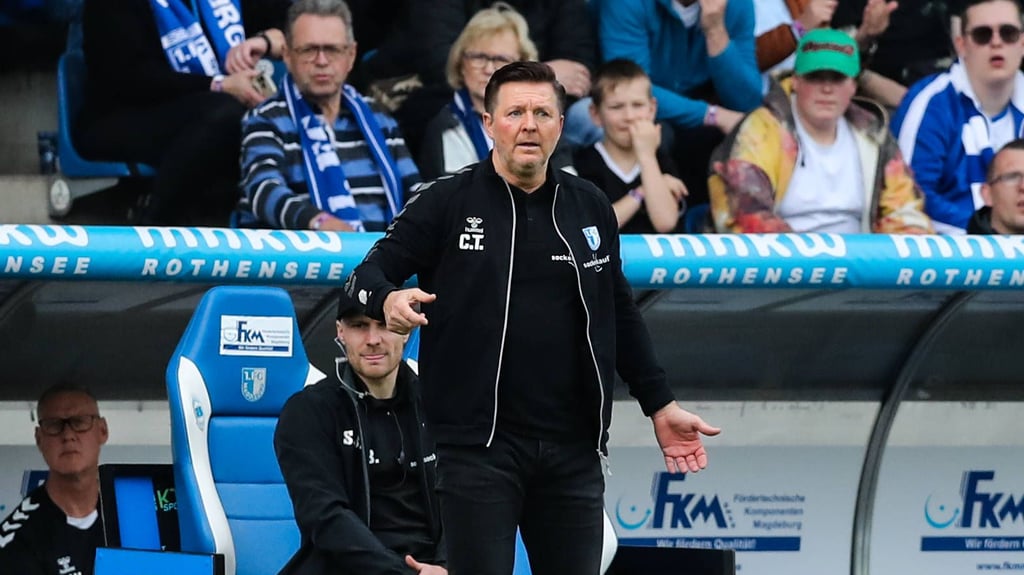 Die Ideen von Trainer Christian Titz gingen beim Heimspiel des 1. FC Magdeburg gegen Hannover 96 (0:3) nicht auf.