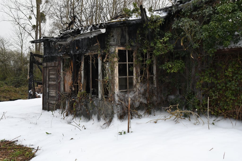 Brand Gartenlaube Ackendorfer Landstraße