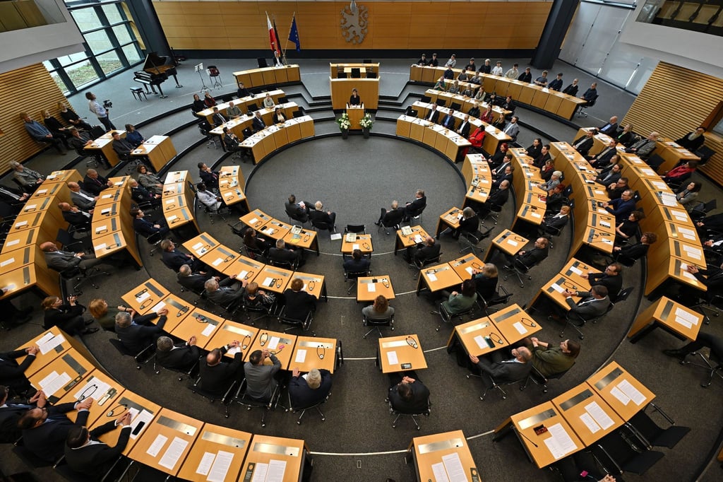 Blick in eine Plenarsitzung des Thüringer Landtags.