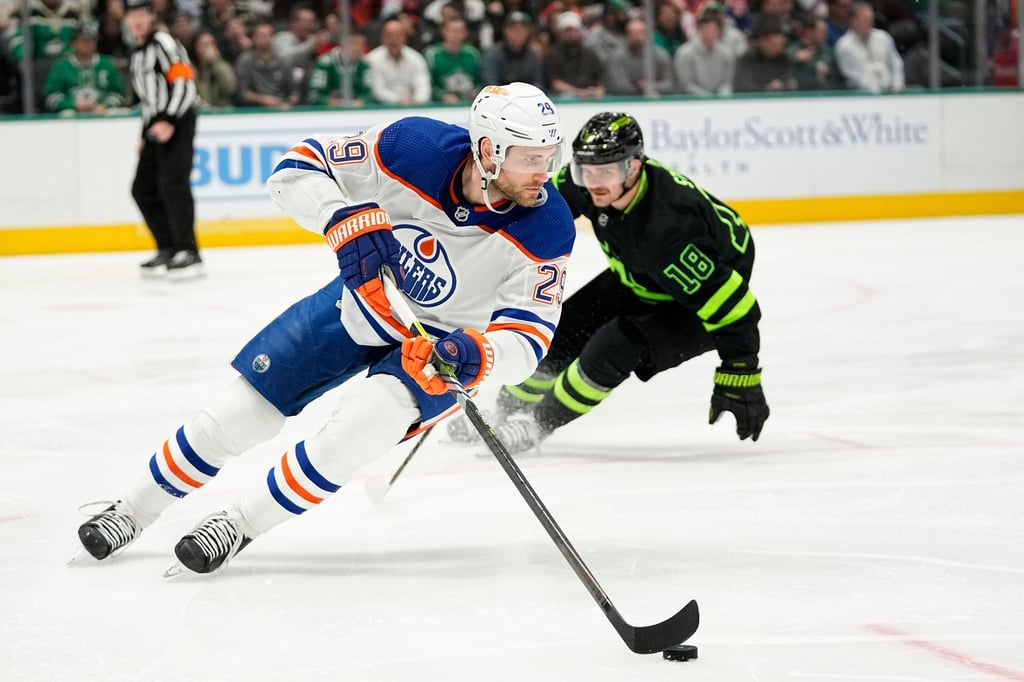 Edmontons Leon Draisaitl konnte die heftige Niederlage gegen die Dallas Stars nicht verhindern.