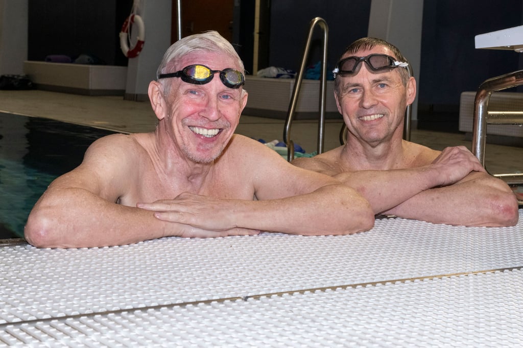 Schwimmverrückte Brüder: Klaus (links) und Thomas Dockhorn