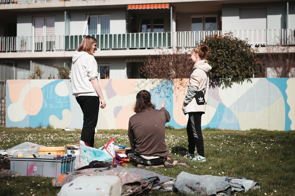 Schüler und Schülerinnen haben bei dem Workshop mitgemacht.