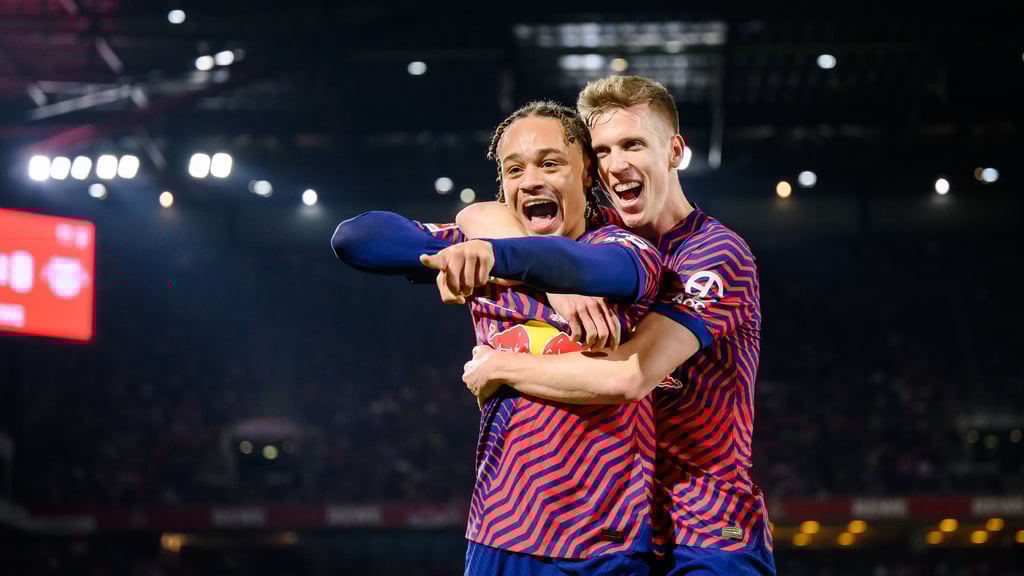 Wie lange jubeln sie noch gemeinsam für RB? Xavi Simons und Dani Olmo.