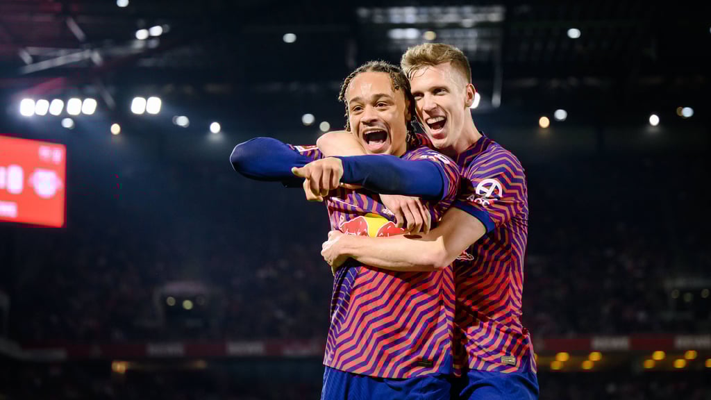 Wie lange jubeln sie noch gemeinsam für RB? Xavi Simons und Dani Olmo.
