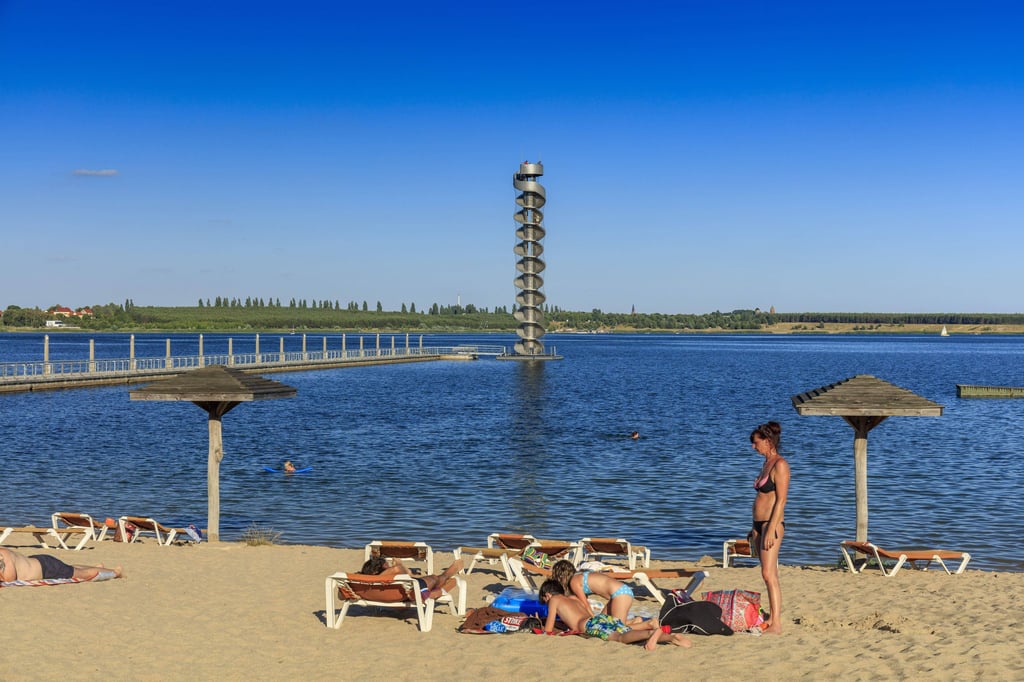 Der Große Goitzschesee im Landkreis Anhalt-Bitterfeld.