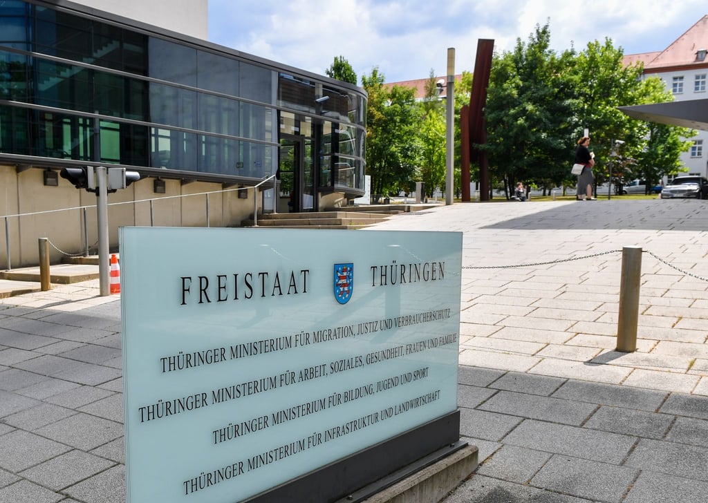 Das Ministerium für Arbeit, Soziales, Gesundheit, Frauen und Familie des Freistaates Thüringen in der Werner-Seelenbinder-Straße in Erfurt.