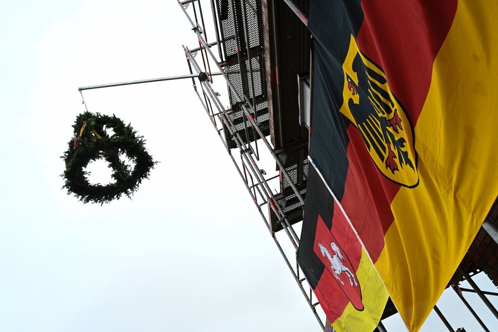 Richtfest für neues Wachgebäude und neue Waffenkammer auf dem Flugplatz Wittmundhafen.