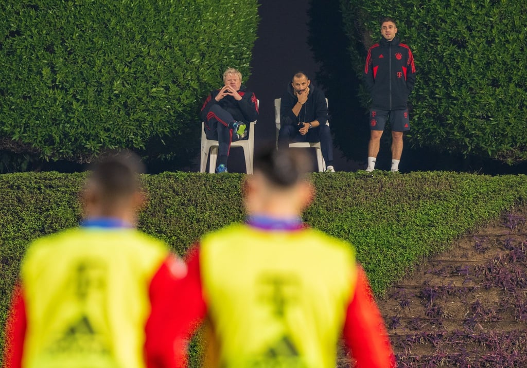 Einstige Bayern-Führungsriege: Oliver Kahn (l-r), Hasan Salihamidzic und Marco Neppe.
