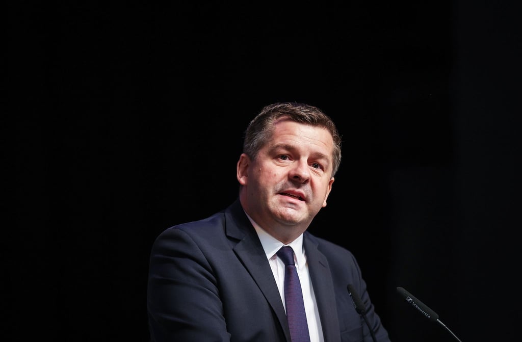 Sven Schulze (CDU), Wirtschaftsminister von Sachsen-Anhalt, spricht auf dem CDU-Landesparteitag Sachsen-Anhalts.