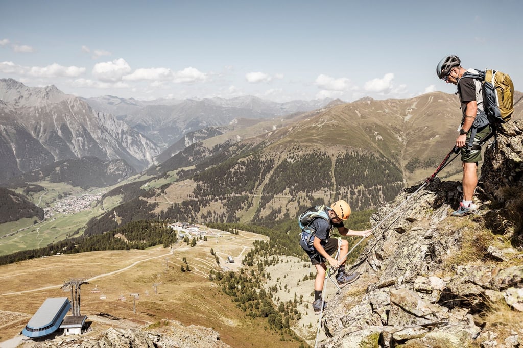 Alpenpanorama: Am Reschenpass geht es hoch hinaus auf einem neuen Klettersteig.