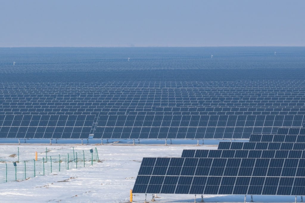 Ein Photovoltaik-Energieprojekt in der Autonomen Präfektur Changhi der Hui.