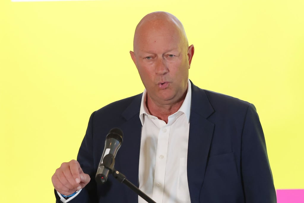 Thomas Kemmerich, Landesvorsitzender der FDP in Thüringen, spricht beim Landesparteitag der FDP Thüringen.