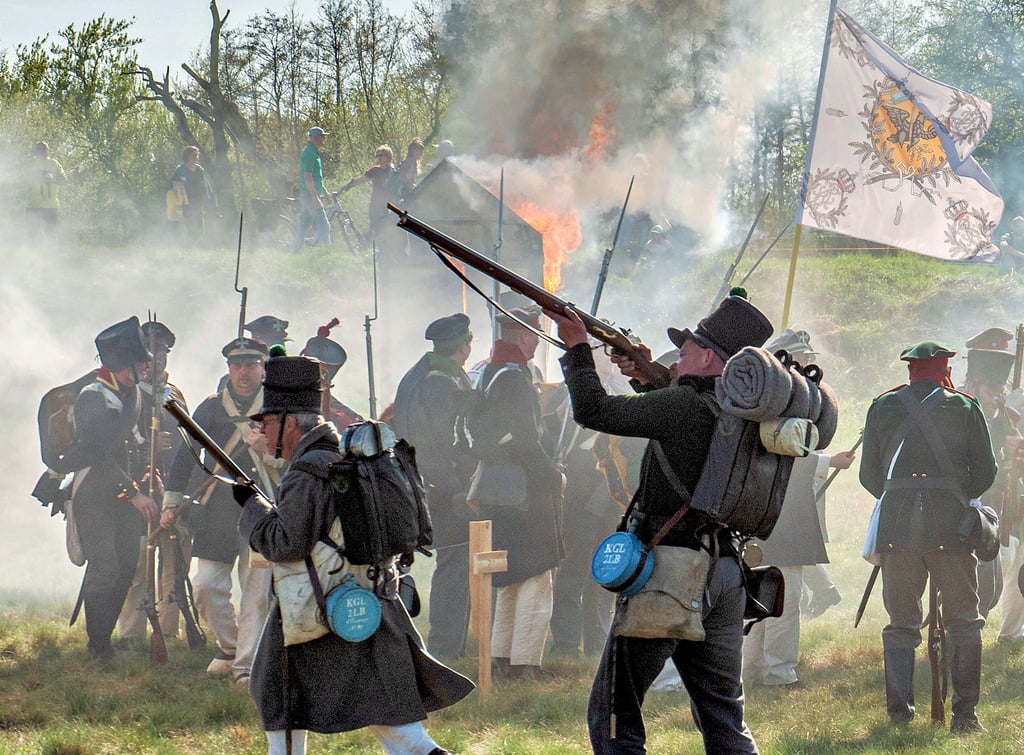 Gefechtslärm in Dannigkow bei Gommern. Biwak 1813