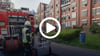 Nach einem Brand im Krankenhaus Salzwedel war die Feuerwehr mit einem Großaufgebot vor Ort.&nbsp;