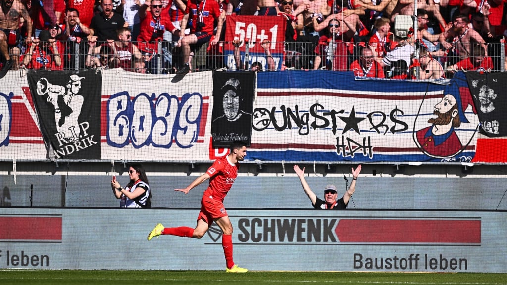 Tim Kleindienst war der Matchwinner für den 1. FC Heidenheim gegen den FC Bayern.