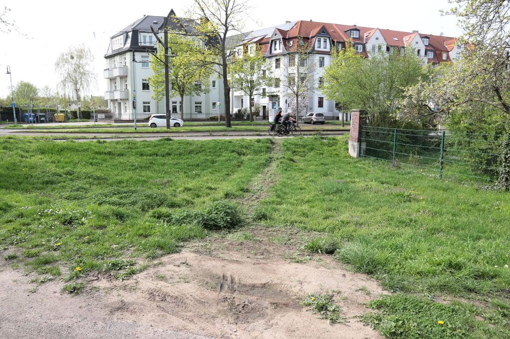 Der Verlauf der Tiefbauarbeiten ist noch gut zu erkennen.