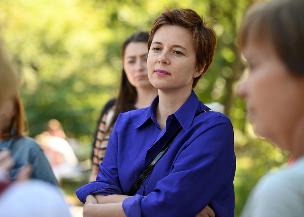 Berlins Integrationsbeauftragte Katarina Niewiedzial in Berlin.