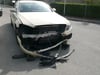 Der Fahrer dieses Wagens missachtete in Brunau die Vorfahrt eines VW. Beide Autos kollidierten.