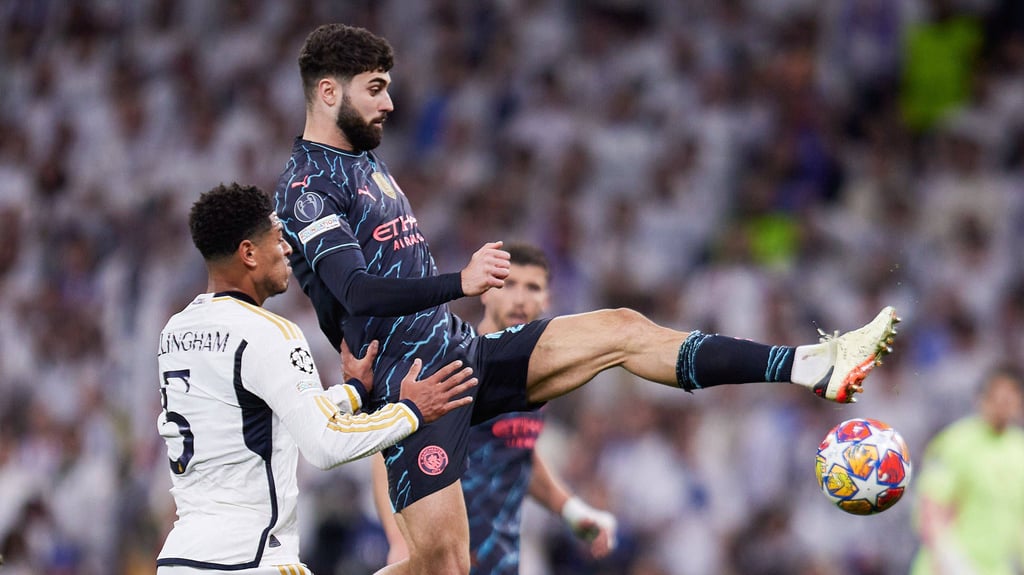 Josko Gvardiol im Spiel gegen Real Madrid.