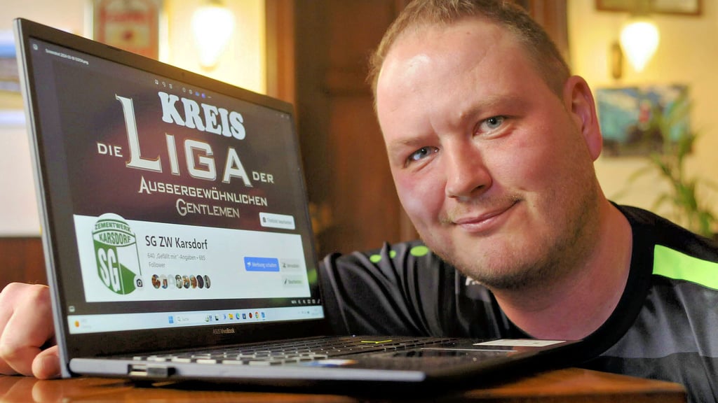 Andy Hünniger verantwortet bei der SG ZW Karsdorf auf originell-witzige Weise den Facebook-Account und glänzt mit hübschen Formulierungen.
