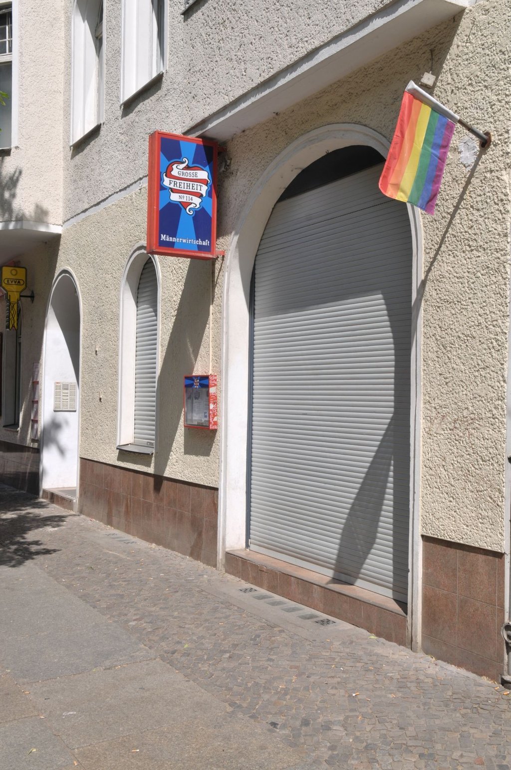Eine Bar im Berliner Stadtteil Friedrichshain am 28.05.2012.
