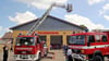 Das Drehleiterfahrzeug  der Feuerwehr Blankenburg – hier bei einem Tag der offenen Tür in Derenburg – könnte  2026 zur Gemeinde Huy wechseln. 