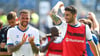 Luc Castaignos und Cristiano Piccini in gemeinsamen Tagen beim 1. FC Magdeburg: Nach der Verletzung des Niederländers wünschte der Italiener bei Instagram gute Besserung.