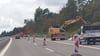 A14-Baustelle auf dem neuen Abschnitt im Landkreis Stendal: Restarbeiten zwischen den Anschlussstellen Tangerhütte und  Lüderitz. Foto: Siegfried Denzel