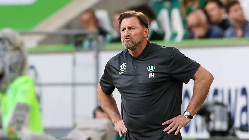 Ralph Hasenhüttl zerknirscht beim VfL Wolfsburg.