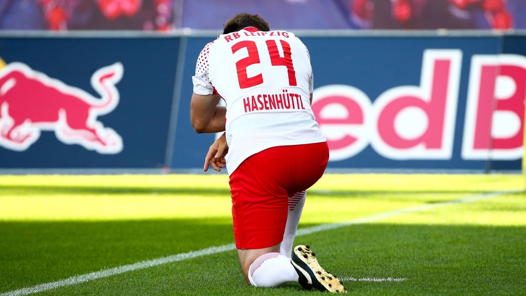 Ex-RB-Trainer Ralph Hasenhüttl bei einem Abschiedsspiel für RB-Legende Dominik Kaiser