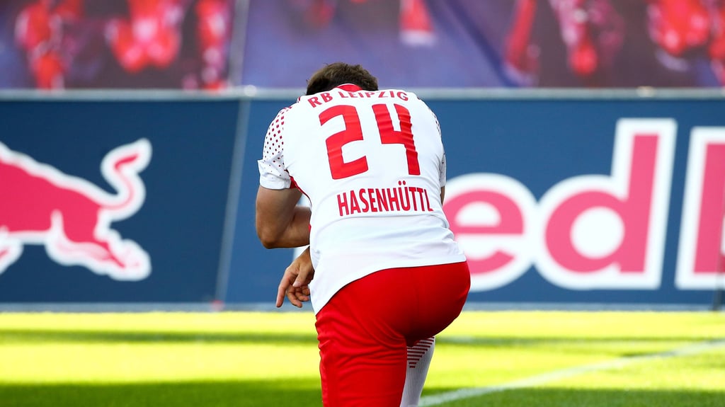 Ex-RB-Trainer Ralph Hasenhüttl bei einem Abschiedsspiel für RB-Legende Dominik Kaiser