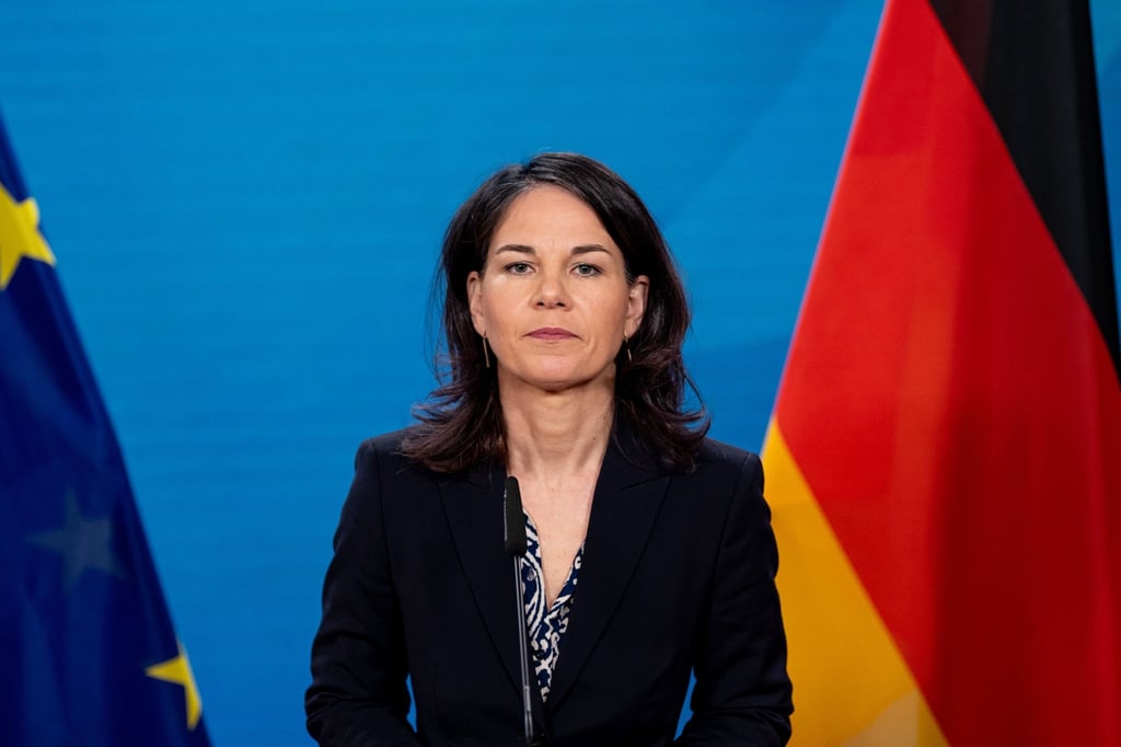 „Ich rufe alle Akteure in der Region auf, besonnen zu handeln“, sagt Außenministerin Annalena Baerbock (Bündnis 90/Die Grünen), im Auswärtigen Amt.