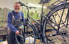 Heiko Persch betreibt in der Innenstadt von Burg einen Fahrradladen mit Werkstatt.