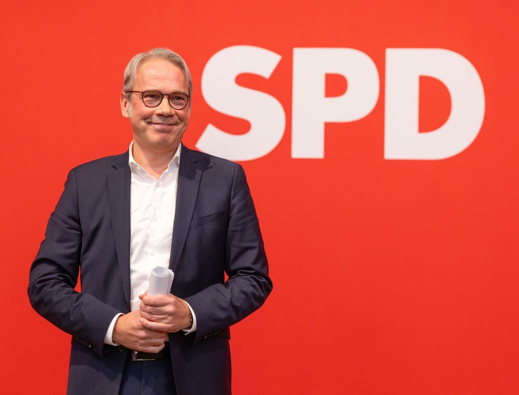 Georg Maier, Landesparteivorsitzender der SPD und Thüringer Innenminister.