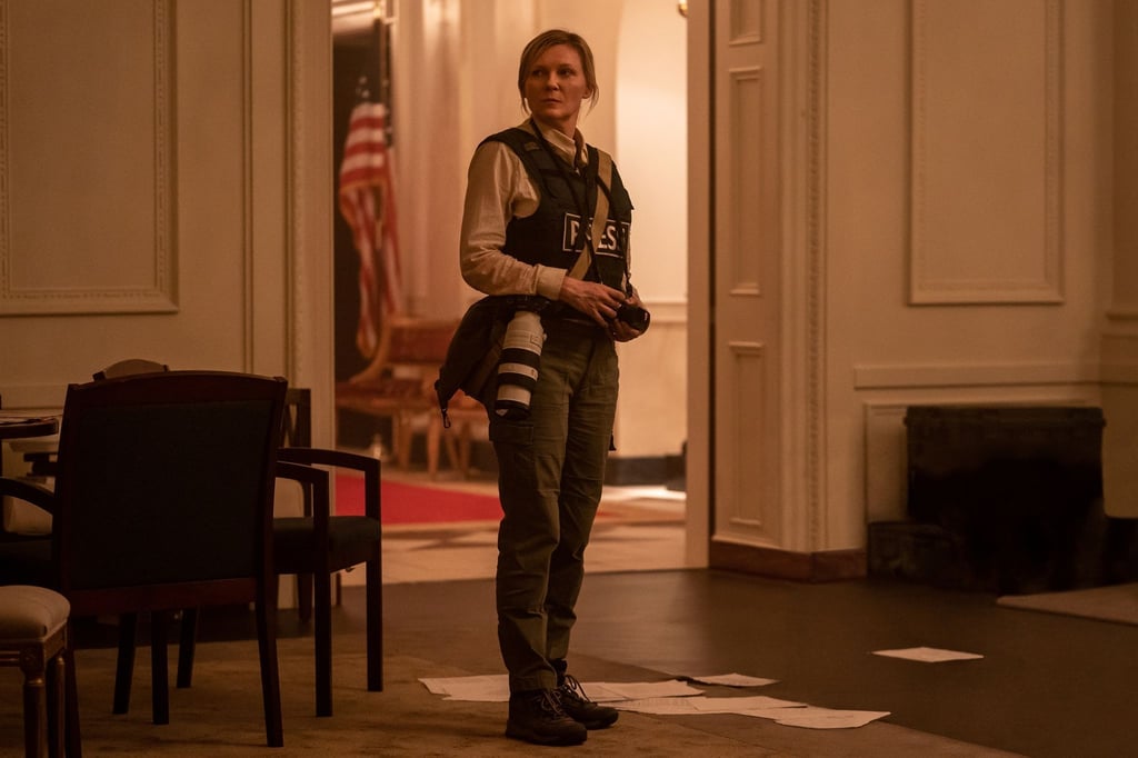 Kirsten Dunst in einer Szene des Films „Civil War“.