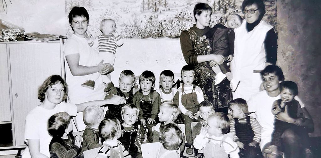 Ein Foto vom November 1986 zeigt die damalige Kinderkrippe in Bonese.